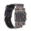 Men's LED Watch Classic Fashion Men's Rectangular Watch with Binary