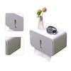 Wall Mounted Tissue Box Dual Paper Outlet Waterproof and Moistureproof