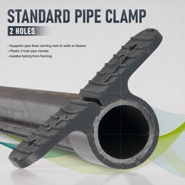 Highcraft PXSTND001-10 PEX 1 in. Standard Suspension Clamp; Hard Plastic (10 Pack), Grey