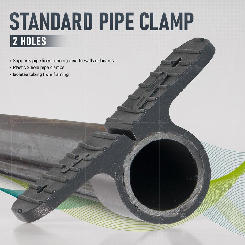 Highcraft PXSTND001-10 PEX 1 in. Standard Suspension Clamp; Hard Plastic