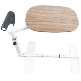 Tlongxia Auxiliary Standing Tray Table, 360 Degree and Height Adjustable Rotating TV and Laptop Table, Ergonomic Auxiliary Safety Standing Handle, aid Standing Independent Living