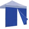 EZ Canopy 10x10ft Gazebo With Blue Side Wall Zipper Access