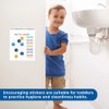 Pack of 120 Animal Potty Stickers Round Toilet Training Stickers