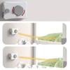 Retractable Clothesline Stainless Steel 4.2m Punch Free Good Load Bearing