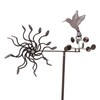 Wind Spinners Iron Hummingbird Metal Windmill Wind Sculpture for Outdoor