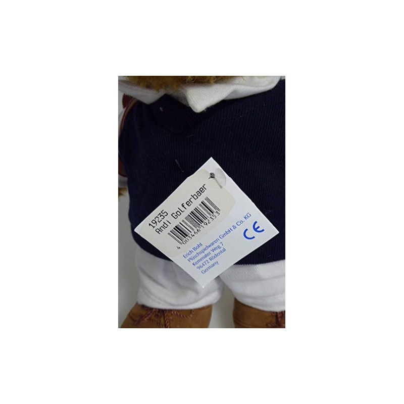 Golferbär Teddybär 25 cm mit Ausrüstung