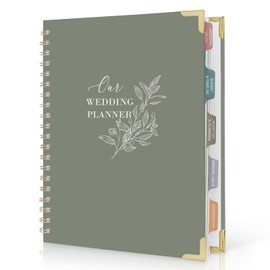 Wedding Planner Book and Organizer, Bridal Planning Binder with Tabs&Pocket