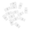 Mandala Crafts White Shock Cord & Plastic Cord Locks for