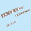 Cat Eye Press on Toenails Short Square Fake Toenails with