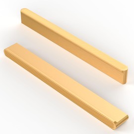 FURNIWARE Pack of 10 Furniture Handles, Carving Process Cabinet Handles, 160 mm Hole Spacing, Kitchen Handles, Gold Drawer Handles, Furniture Handles, Kitchen Cabinet Handles