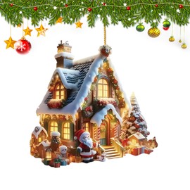 Christmas Ornaments Decoration 2024, Christmas Tree Ornaments Acrylic Pendant Hanging Christmas Decoration, Home Holiday Party Funny Ornaments Car Decorations Accessories for Family Friends