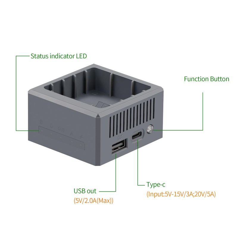 LYONGTECH 100W USB Battery Charger with Storage Charge for DJI