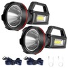 Rechargeable Spotlight Flashlight, High Lumens Handheld Spotlight,LED Searchlight with Shoulder