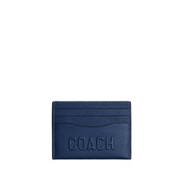 Coach Men's Flat Card CASE Accessory-Travel Wallet, Deep Blue, One Size