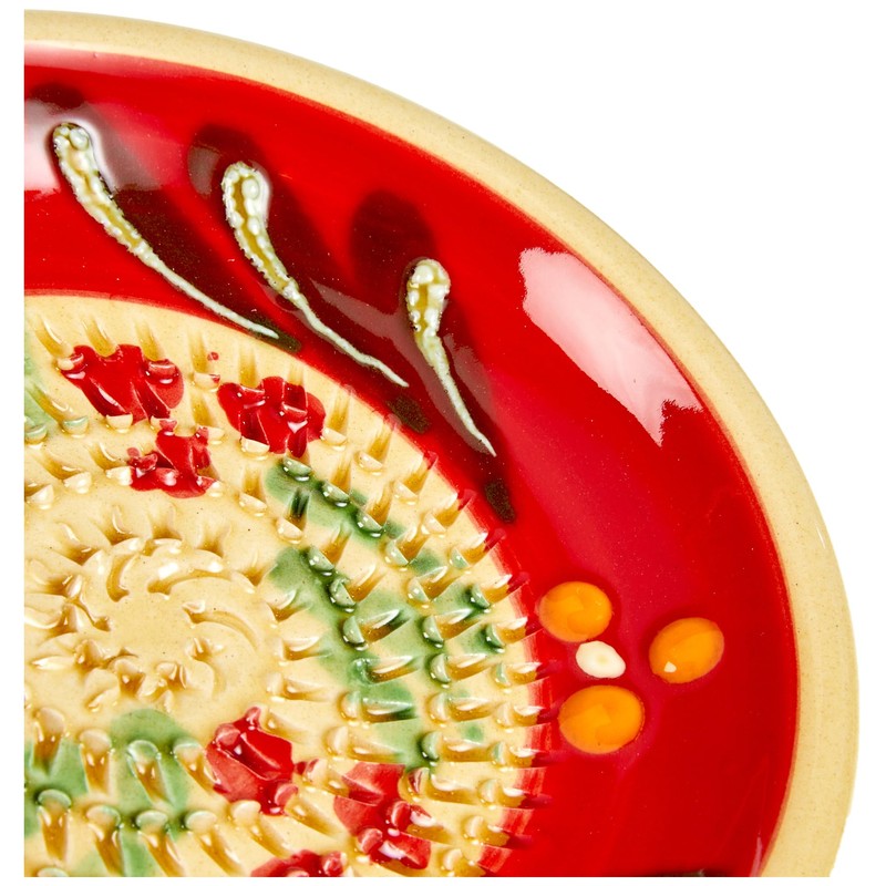 JOSKO Produkte 2732 Red Meadow Grating Plate Set, Ceramic, Red