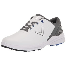 Callaway Men's Monterey SL Golf Shoe, White/Grey, 12