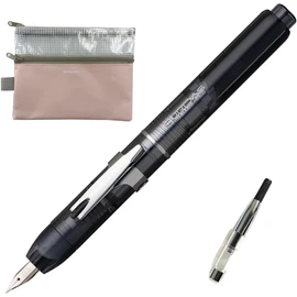 Platinum Curidas PKN7000 Full Nib Pen with Converter Set (#7 Graphite Smoke, M (Medium))