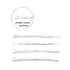Dofash 5Waves Bobby Pins White Hair Pins 5CM/2IN Hairpins Decorative