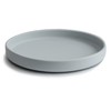 mushie Classic Silicone Suction Plate | BPA-Free Non-Slip Design (Stone)
