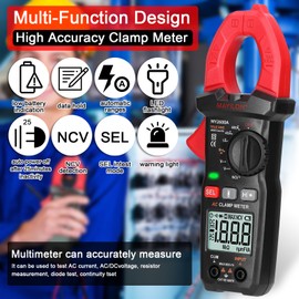 Digital Clamp Meter Multifunction 600V Voltmeter Tester Amp Volt Meter NCV Test Current Resistance Diodes Continuity Measurement Device