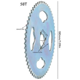 ICONSPORTSS 35 Chain 116 Links + Mini Bike Rear Sprocket 58 Tooth + 9T Front Sprocket for Mini Bike Go Kart ATV Quad Buggy Drift Trikes