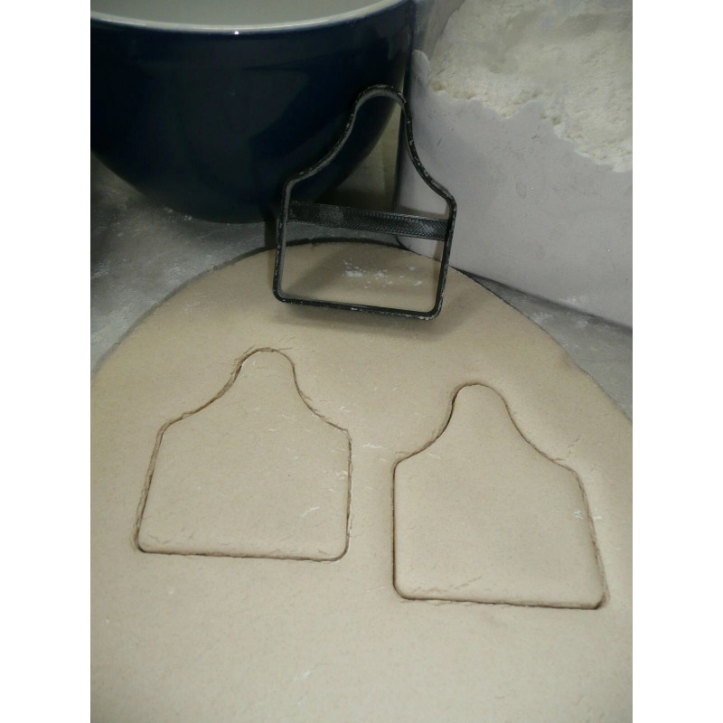 AJT EAR TAG FARM ANIMAL LIVESTOCK COOKIE CUTTER USA PR4402