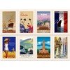 40 Vintage Travel Postcards with 40 Different Designs on the