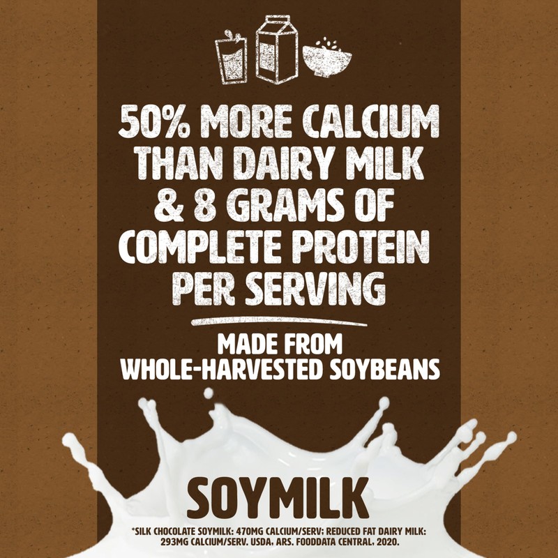 Silk Shelf-Stable Soy Milk Singles, Chocolate, Dairy-Free, Vegan, Non-GMO Project
