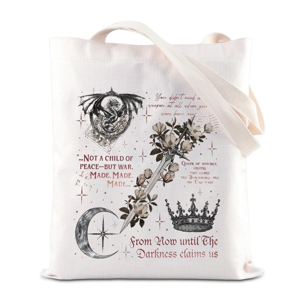 Novel Inspired Tote Bag The Thirteen Gift Crochan Queen Shoulder