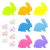 Molain Cute Rabbit Sticky Notes with Paper Clips, 7 Pack