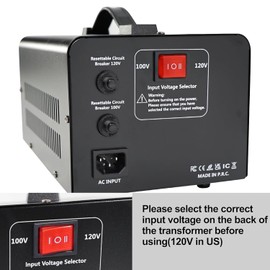 Yinleader 2000W Convert 120V to 100V or 100V to 120V Step Up/Down Voltage Transformer Perfect for Japanese High-Power Devices in US