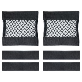 yueton 2SET Storage Net Bag Wall Mounted Storage Mesh Bag Small Cargo Mesh Bag Elastic Storage Bag for Home Storage Camping Vehicle Storage Travel