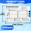 BEIQIYA 10pcs ECG 7 Step Ruler, Transparent EKG Calipers Ruler,