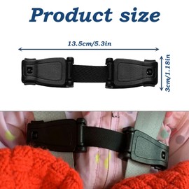 2Pcs Car Seat Belt Clip – Universal Anti Escape Car Seat Strap, Adjustable Safety Clip for Infants and Toddlers, Easy to Install