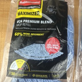 Rubbermaid Commercial Products 2X NEW Rubbermaid Commercial Products Maximizer #24 Microfiber Tube Mop Head