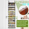 Churboro Over the Door Pantry Organizer Rack with 12 Adjustable
