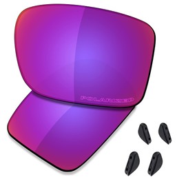 Saucer Premium Replacement Lenses for Oakley Double Edge OO9380 Sunglasses High Defense - Midnight Sun Polarized