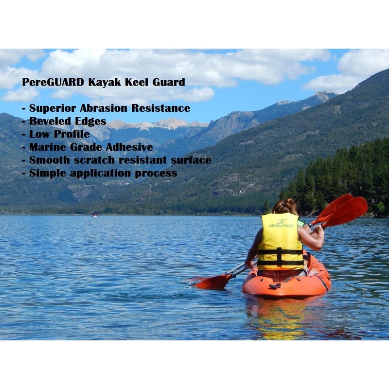 PereGuard Kayak Keel Guard 2" Width Black (5 feet) Kayak