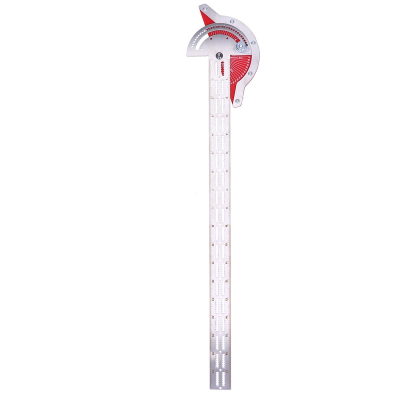 Woodworker Edge Ruler Protractor Portable Stainless Steel Angle Measuring Tool