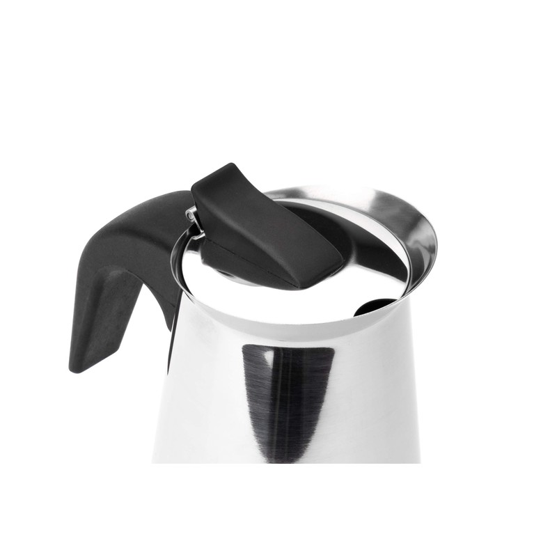 Leopold Vienna Espresso Maker Trevi, 4 Cups, Stainless Steel, Silver,