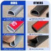 Weather Stripping Door Seal, Self Adhesive Silicone D Shaped Weather