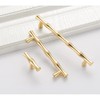 ESreake 6Pcs Bamboo Shape Solid Zinc Alloy Cabinet Knobs Handles,