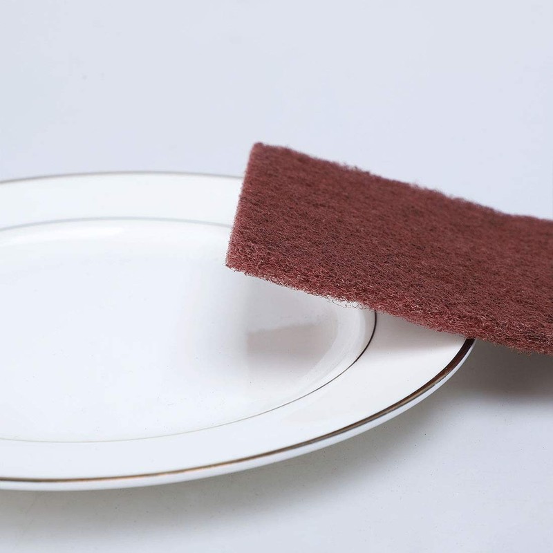 sourcing map 10pcs Scouring Pad Non-Scratch Scouring Sponge Scrub Pads