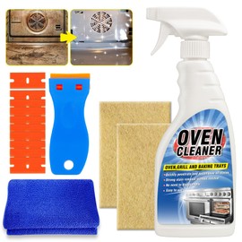 Oven Cleaner Heavy Duty 500ml, non toxic fume free, with Scraper and Cloth
