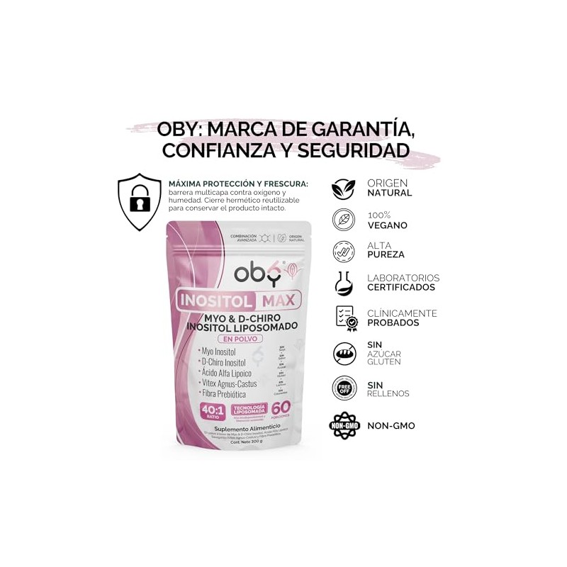 Inositol Max Liposomal Premium 401 Myo y D-Chiro con cido