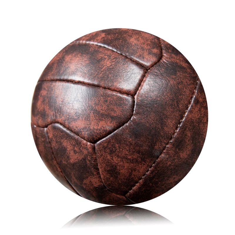 We Print Balls Faux Leather 18 Panel Traditional Style Football