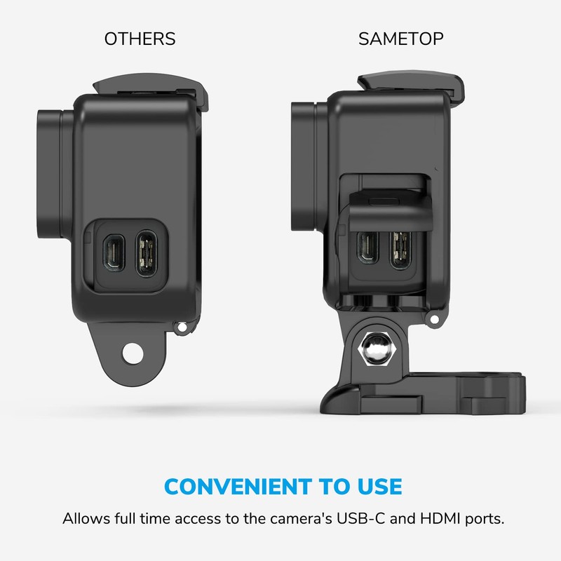 Sametop Frame Mount Case Housing Compatible with GoPro Hero 7,
