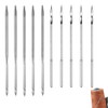 Leather Canvas Sewing Awl Needles Set,Granmagazz 10 Pcs Hand Sewing