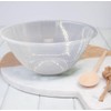 ANGIX 30cm Clear Plastic Kitchen Mixing Bowl, Serving Bowl |