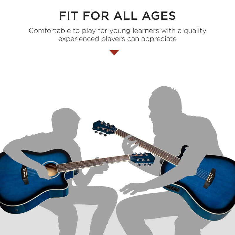 Best Choice Products Beginner Acoustic Electric Guitar Starter Set w/